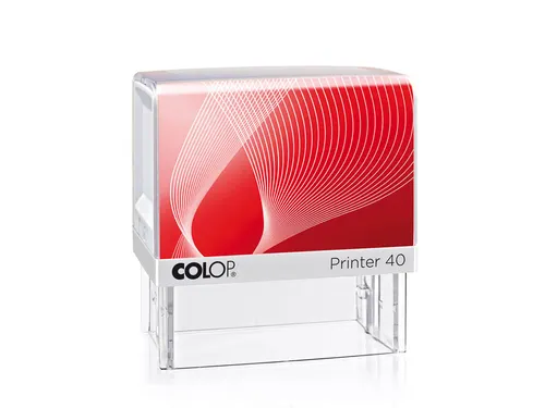 Tekststempel Colop Printer 40 +bon 6regels 59x23mm Blauw