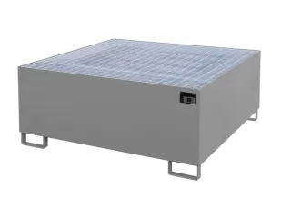 opvangbak,v. 1xIBC,opvangvol. 1000l,HxBxD 620x1460x1460mm,m. rooster - 2