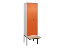 locker voor scheiding van kleding,HxBxD 2120x600x815mm,2vak