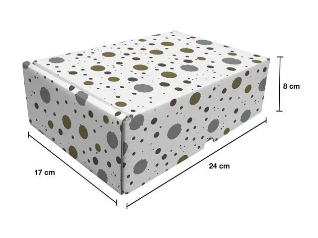 Cadeaupakketdoos Raadhuis 3 spetter 240x170x80mm krimp a 5 stuks