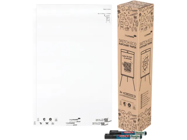 Legamaster SKETCH ECO Flipoverpapier 98x65cm Blanco 2x 50vel