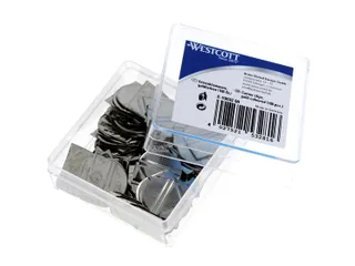Hoekclips Westcott aluminium zilverkleurig doos à 100 stuks - 3