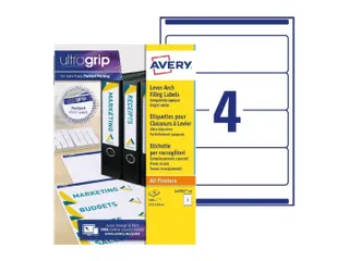 Avery L4761-25 Rugetiket 61x192mm Zelfklevend Wit 100 stuks - 8