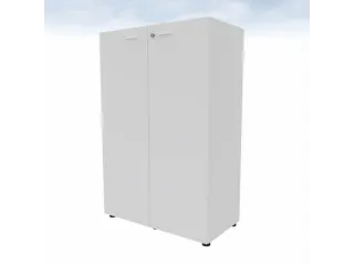 kantoorkast,HxBxD 1310x860x450mm,2xhouten vloer,3ordnerhoogte,romp wit - 3