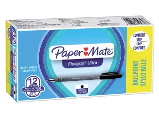 Balpen Paper Mate Flexgrip Ultra stick medium zwart - 4