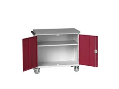 werkbank,verrijdbaar,HxBxD 980x1050x600mm,linoleumblad