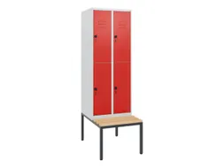 Dubbeldekse dekenkist,HxBxD 1950x600x815mm,2x2vak.,vak B 300mm