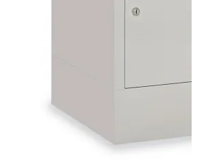 lockerkast,HxBxD 1850x800x500mm,2x2vakken,RAL7035,front RAL5012 - 3