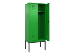 locker,HxBxD 2120x800x500mm,2vak,vak B 400mm,cil.-slot,voetonderstel