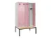 locker met bank,voor scheiding van kleding,HxBxD 2120x1200x815mm,4vak
