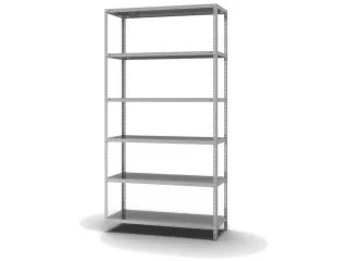 magazijnstelling,grondveld,HxBxD 2500x1300x500mm,vaklast 125kg - 2