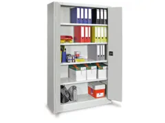 Ruime Vouwdeurkast 1950x1200x500mm 4legborden Ral7035 Front Ral7035