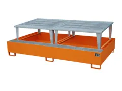 opvangbak,v. 2xIBC,opvangvol. 1000l,HxBxD 863x2650x1460mm