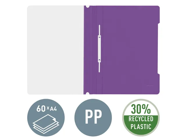 Snelhechter Leitz 4191 standaard A4 violet 30% gerecycled plastic
