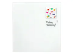 Glasmagneetbord Naga 35x35cm wit