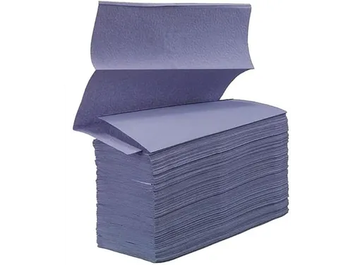 Handdoekpapier Multifold Vouw Cellulose 2-laags Blauw 27x21,5cm