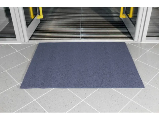 schoonloopmat,metergoed,HxB 14x1200mm,pvc-strop,blauw