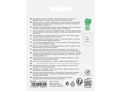 Markeerstiften Faber-Castell 46 Graffiti 4 stuks in karton etui