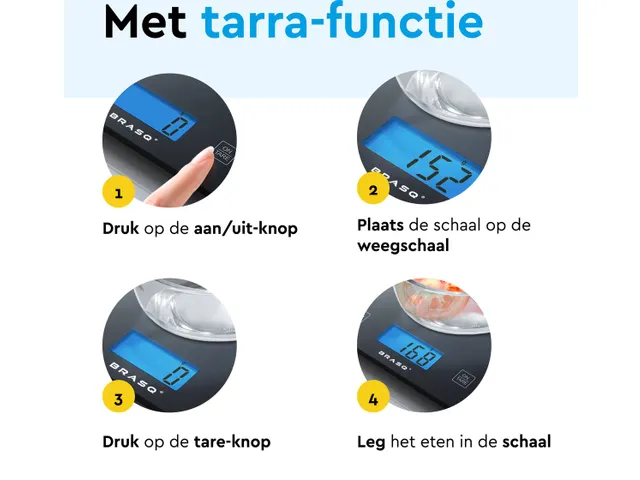 BRASQ Digitale keukenweegschaal 10KG DKS100