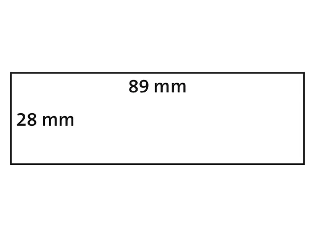 Etiket Dymo 99011 assortiment kleurenetiketten 28x89mm