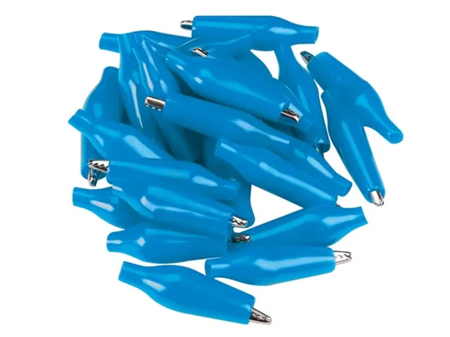 Geisoleerde Krokodillenklem 27mm - Blauw