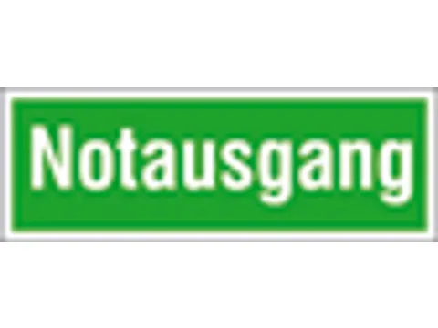 Vluchtroute-aanvullend bord,nooduitgang,sticker,PVC,groen/wit