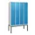 dubbeldekse locker,HxBxD 1950x1200x500mm,4x2vak.,vak B 300mm,cil.-slot