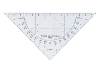 Geodriehoek Aristo 1550 16cm Flexibel Transparant - 3