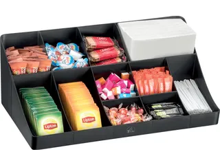 Opbergbak Voor Kantine Koffiehoek of Keuken Zwart - 1