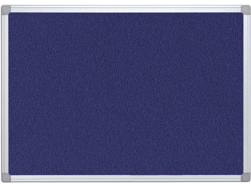 Textielbord Met Aluminium Frame 90x60Cm Blauw Vilt