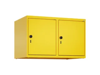 opzetkast,v. locker,2vak.,vak B 400mm,HxBxD 500x800x500mm,draaigrendel - 2