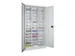 armoire de tri courrier,RAL7035,face avant RAL7035