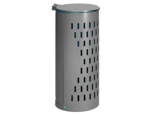 Afvalverzamelaar Zilver 120 Liter 850x380x440mm Met Deur