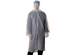 Bezoekersjas polyethyleen 18 mu - One size