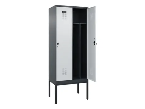 locker voor scheiding van kleding,HxBxD 2120x800x500mm,2vak