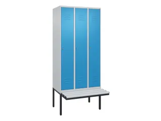 locker voor scheiding van kleding,HxBxD 2120x900x815mm,3vak - 1