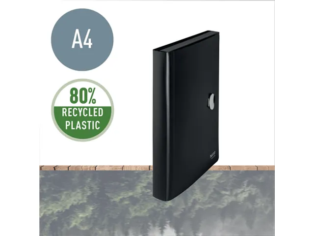 Projectmap Leitz Recycle A4 5 vak PP zwart