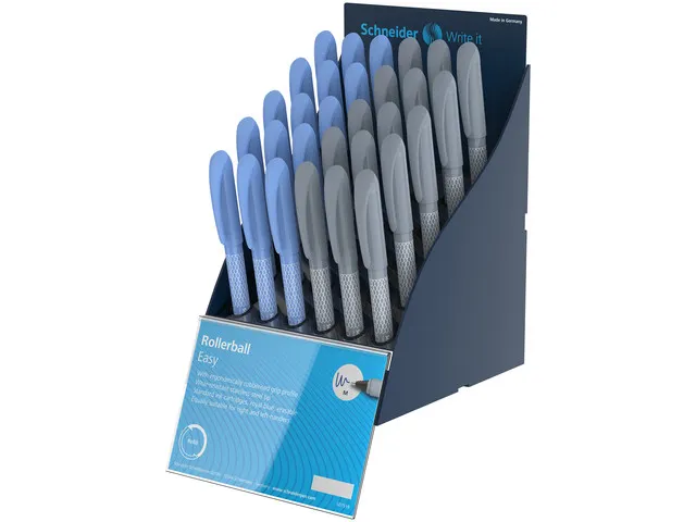 Rollerball Schneider Easy SIS-présentoir 30 pièces Anglais