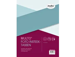 Fototas Multo A4 23-gaats 3-vaks 10x15cm + schrijfstrook PP transparan