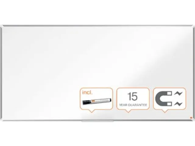 Nobo Whiteboard 100x200cm Staal Premium Plus Magnetisch