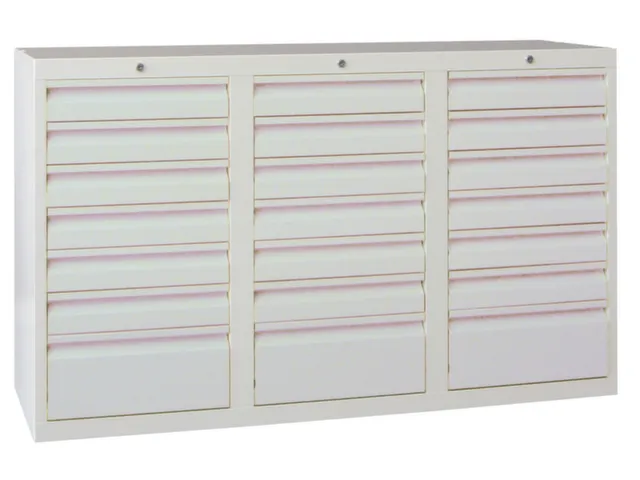 Ladenkast 900x1500x500mm 18+3 Laden Gewoon Uitschuifbaar Glijgeleiding