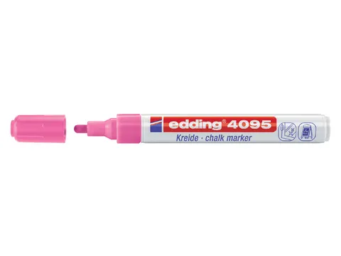 Krijtstift edding 4095 rond neon roze 2-3mm