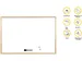 Basic Plus Whiteboard, Magnetisch, Houten Frame, 600 x 400 mm
