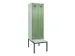 locker met bank,voor scheiding van kleding,HxBxD 2120x600x815mm,2vak