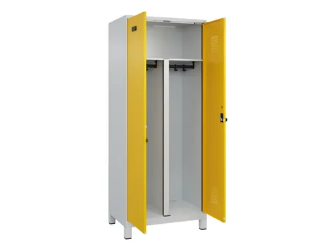 PBM-locker,HxBxD 1950x800x500mm,2vak,vak B 400mm,draaigrendel