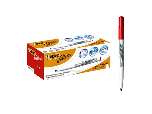 Whiteboardmarker Bic Velleda 1741 rond medium rood