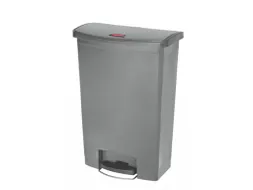 Pedaalemmer Slim Jim Step On Front Kunststof 90 Liter Grijs