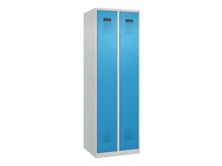 locker,HxBxD 1850x600x500mm,2vak,vak B 300mm,cil.-slot,staand op vloer - 3