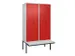 locker voor scheiding van kleding,HxBxD 2120x1200x815mm,4vak