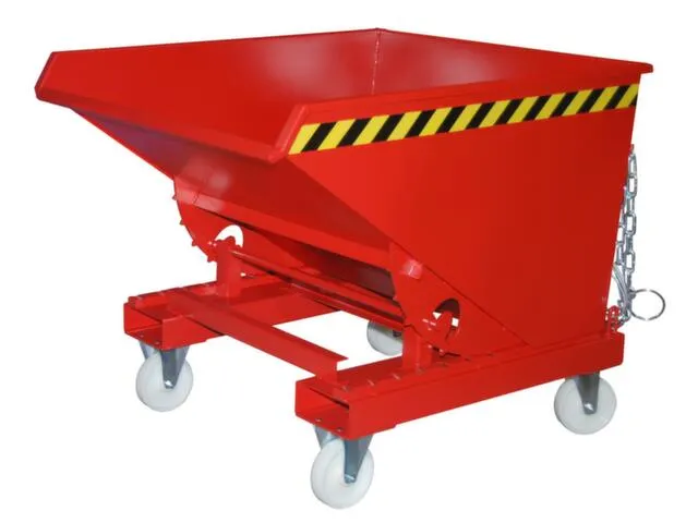 Kiepbak 1103x1070x1720mm 1.2m³ Afrolmechaniek Gelakt Ral3000